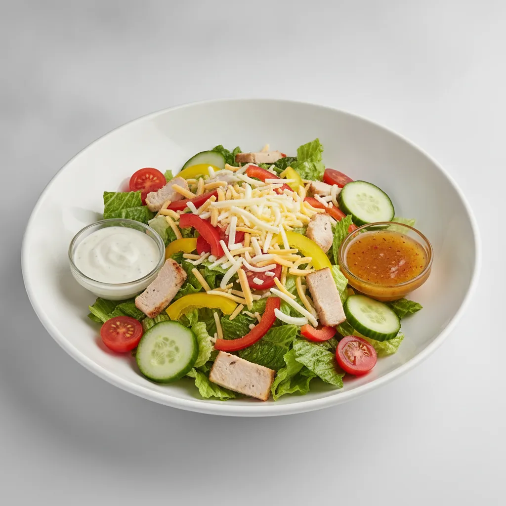 Chopped Deluxe Catering Salad - Turkey with Ranch Dressing and Italian Dressing
