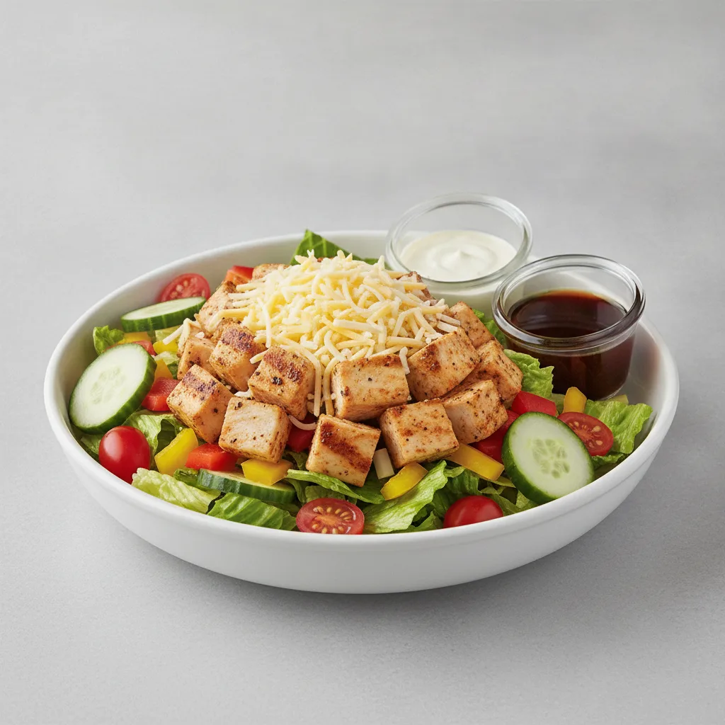 Chopped Deluxe Catering Salad - Grilled Chicken with Ranch Dressing and Balsamic Vinaigrette