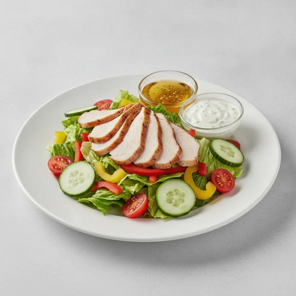 Classic Deluxe Catering Salad - Turkey with Oil and Vinegar and Ranch Dressing