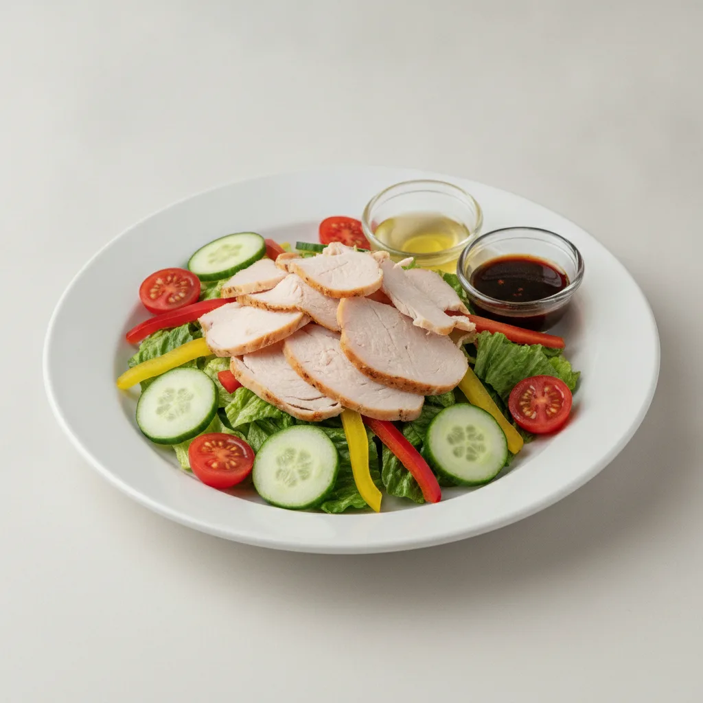 Classic Deluxe Catering Salad - Turkey with Oil and Vinegar and Balsamic Vinaigrette