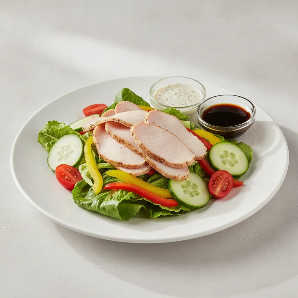 Classic Deluxe Catering Salad - Turkey with Italian Dressing and Balsamic Vinaigrette