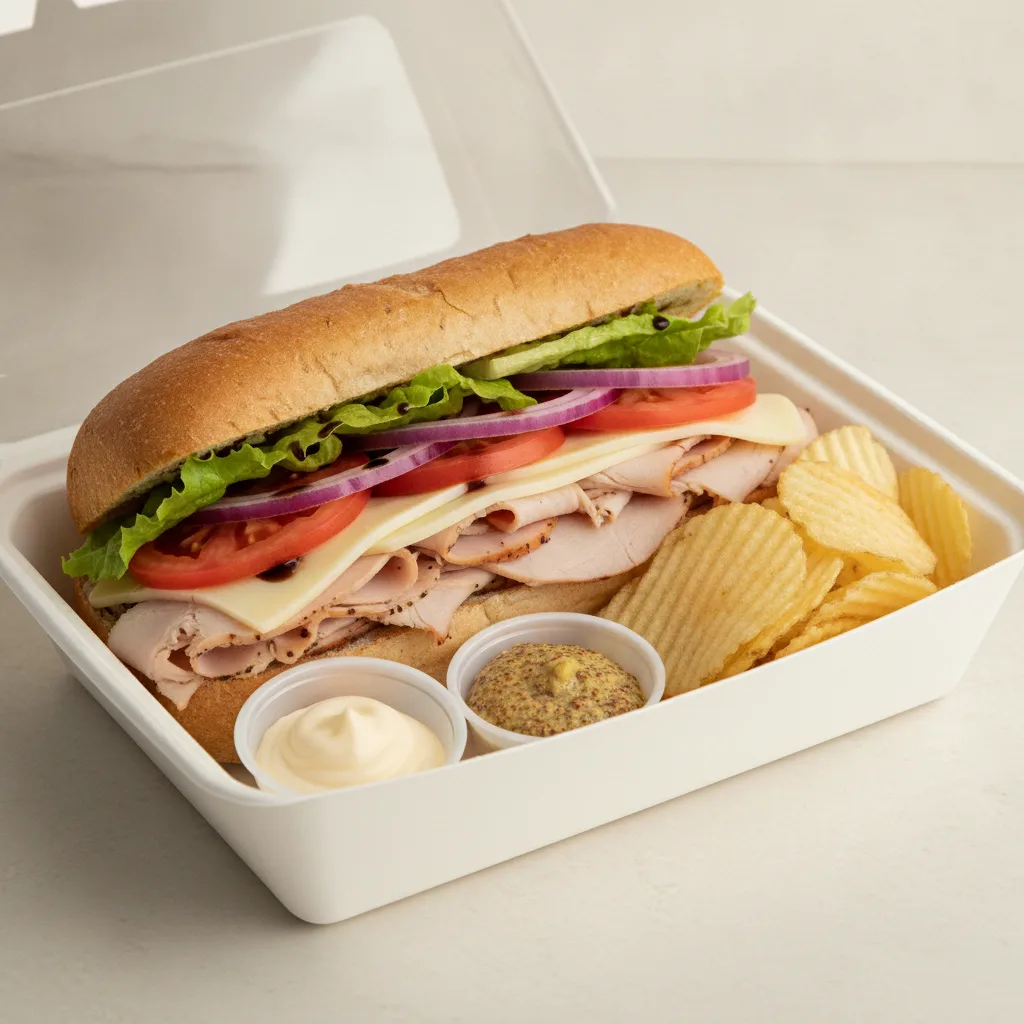 Standard Lieutenant Box Lunch - Smoked Turkey, Gluten Free Bread, and Chips