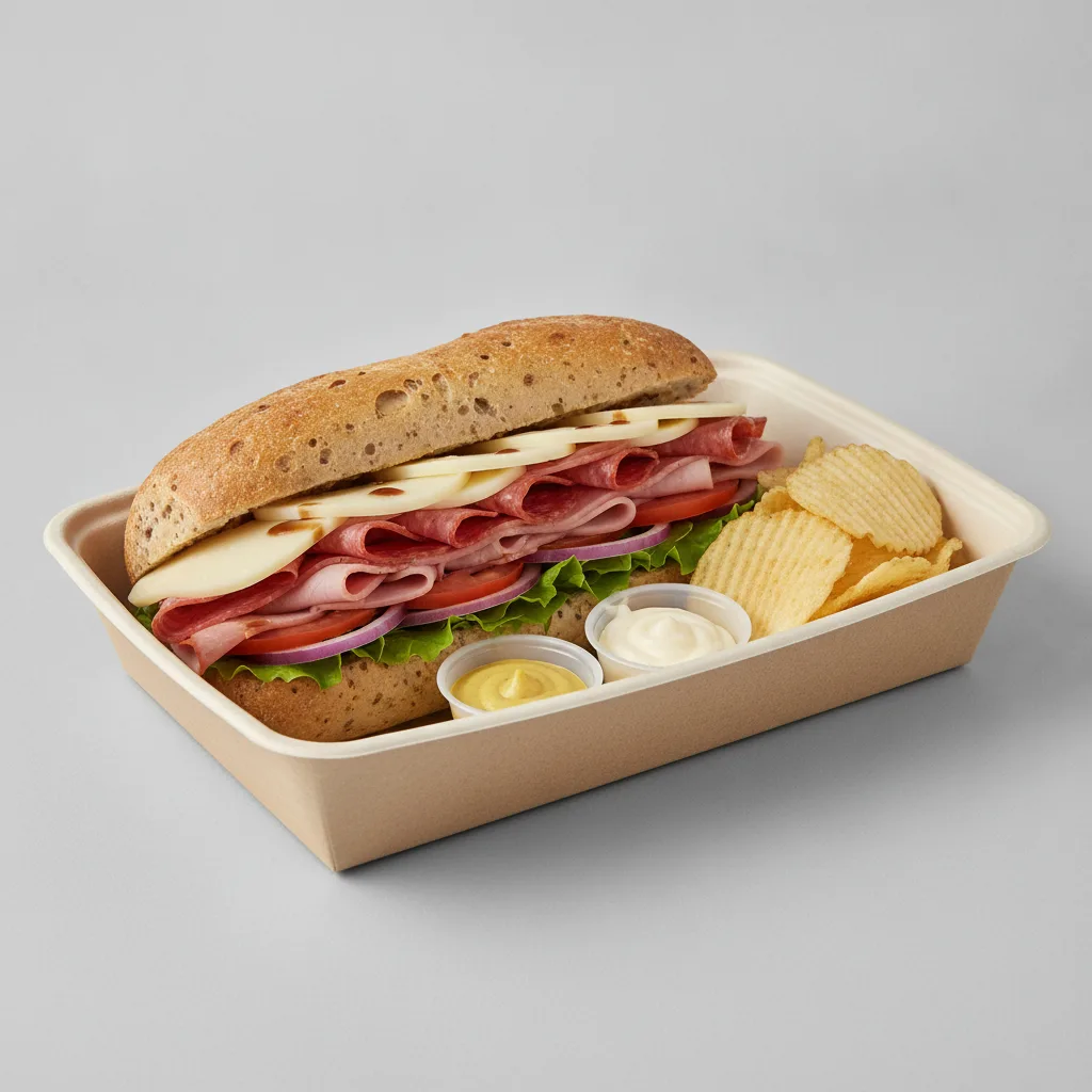 Deluxe Lieutenant Box Lunch - 8-in Italian, Gluten Free Bread, and Chips