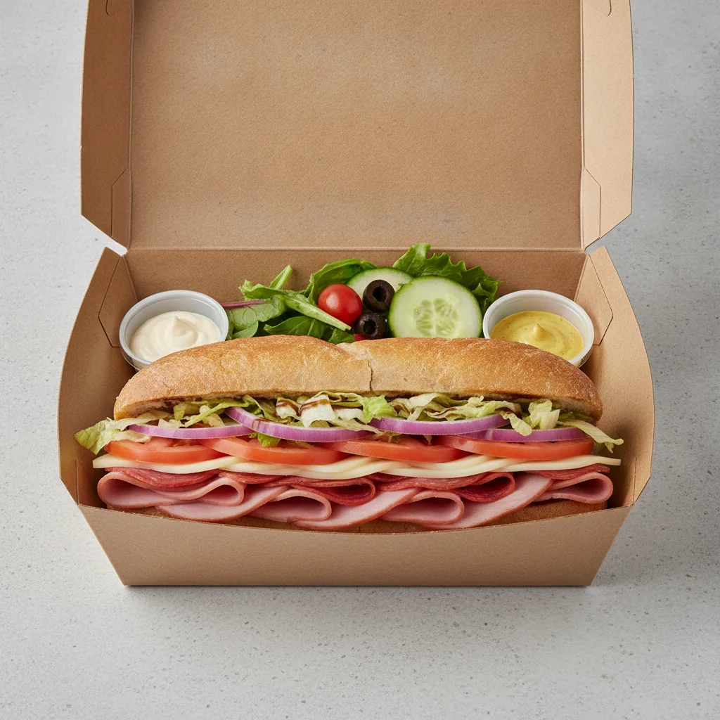 Deluxe Lieutenant Box Lunch - 8-in Italian, Gluten Free Bread and Side Salad