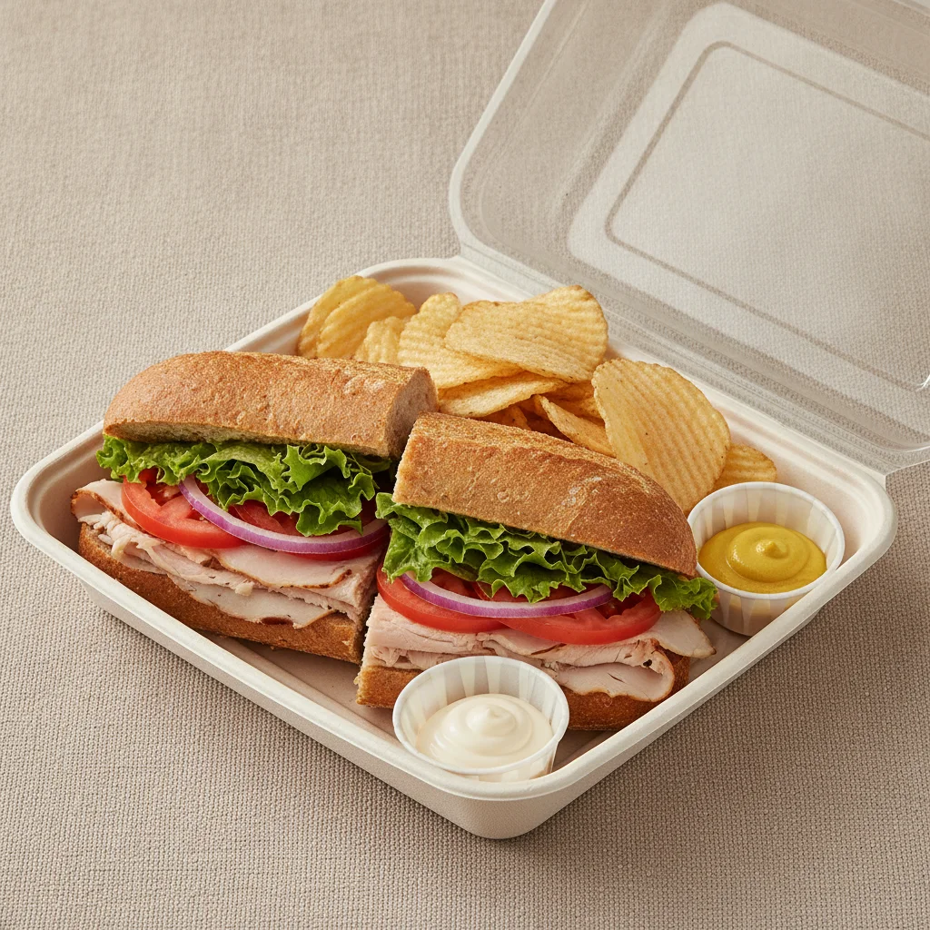 Standard Rookie Box Lunch - Smoked Turkey, Gluten Free Bread and Chips