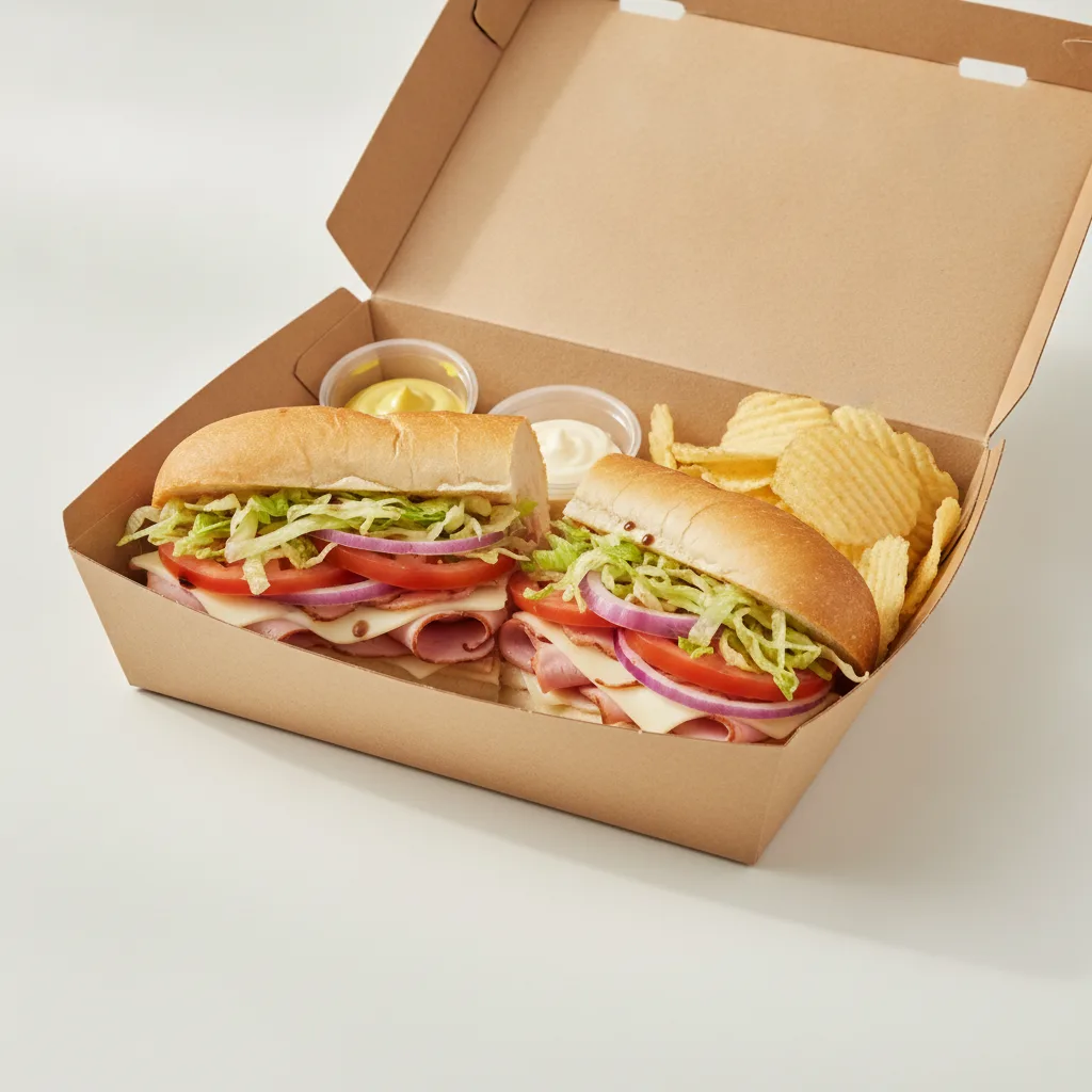 Standard Rookie Box Lunch - Honey Ham with White Bread and Chips