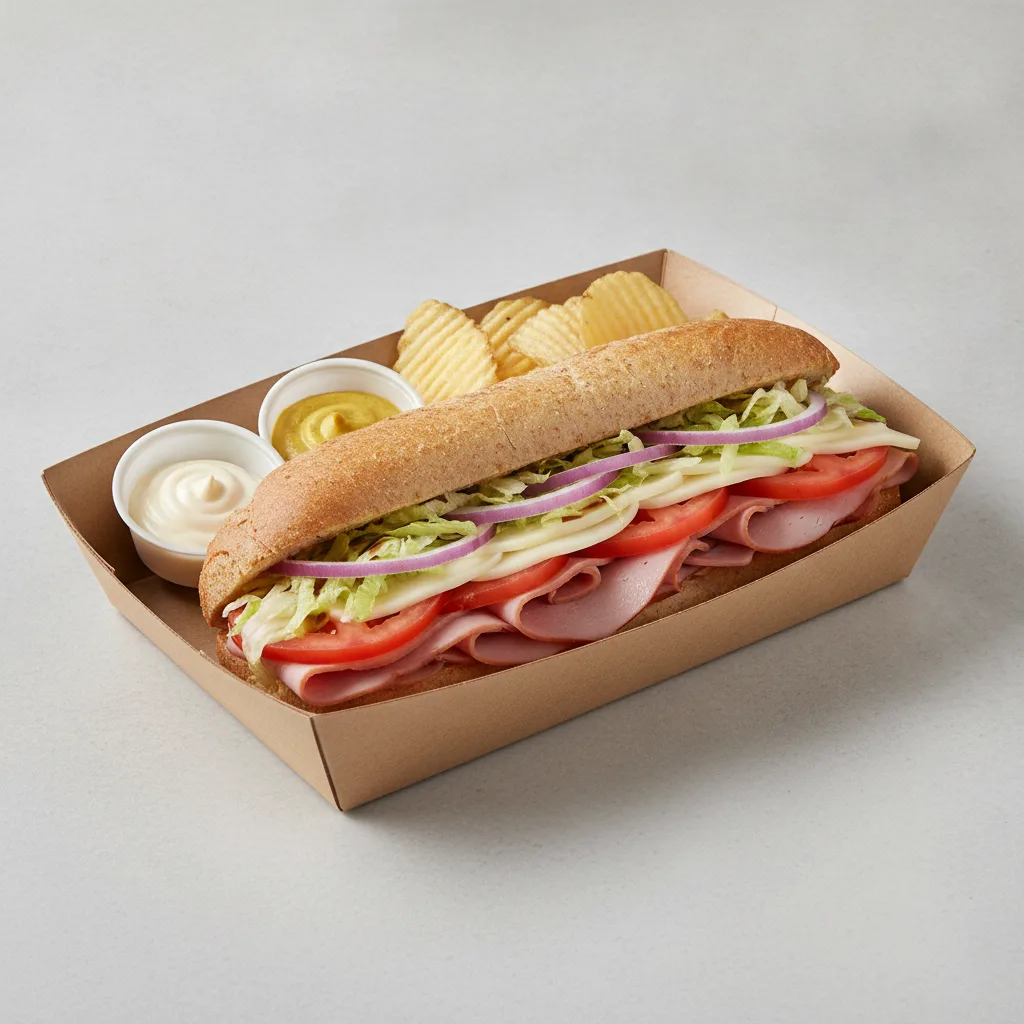 Standard Rookie Box Lunch - Honey Ham with Wheat Bread and Chips