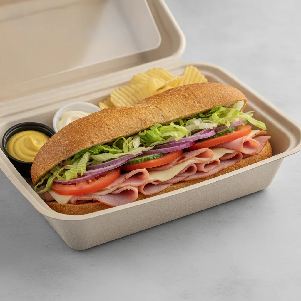 Standard Rookie Box Lunch - Honey Ham, Gluten Free Bread and Chips