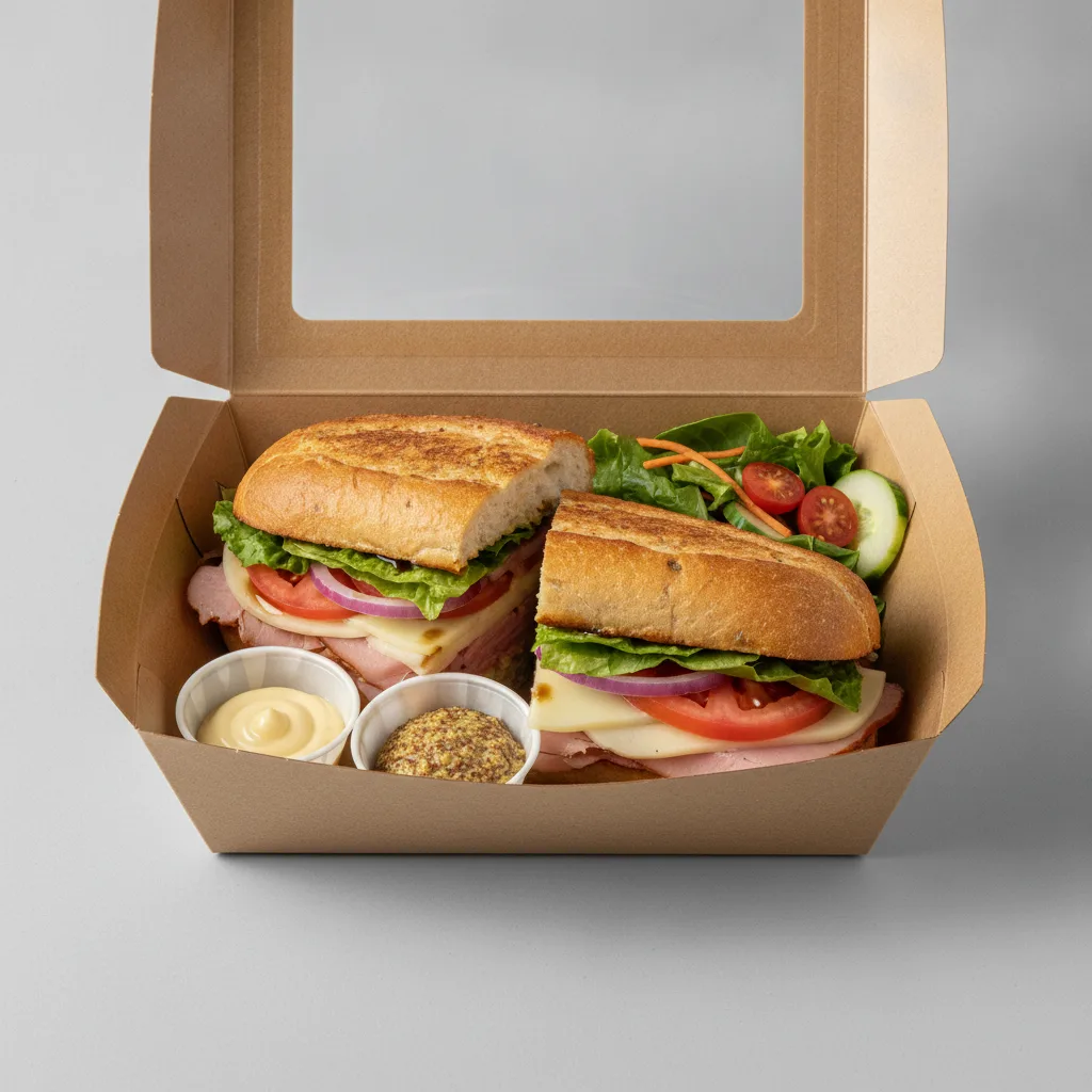 Standard Rookie Box Lunch - Honey Ham, Gluten Free Bread and Side Salad