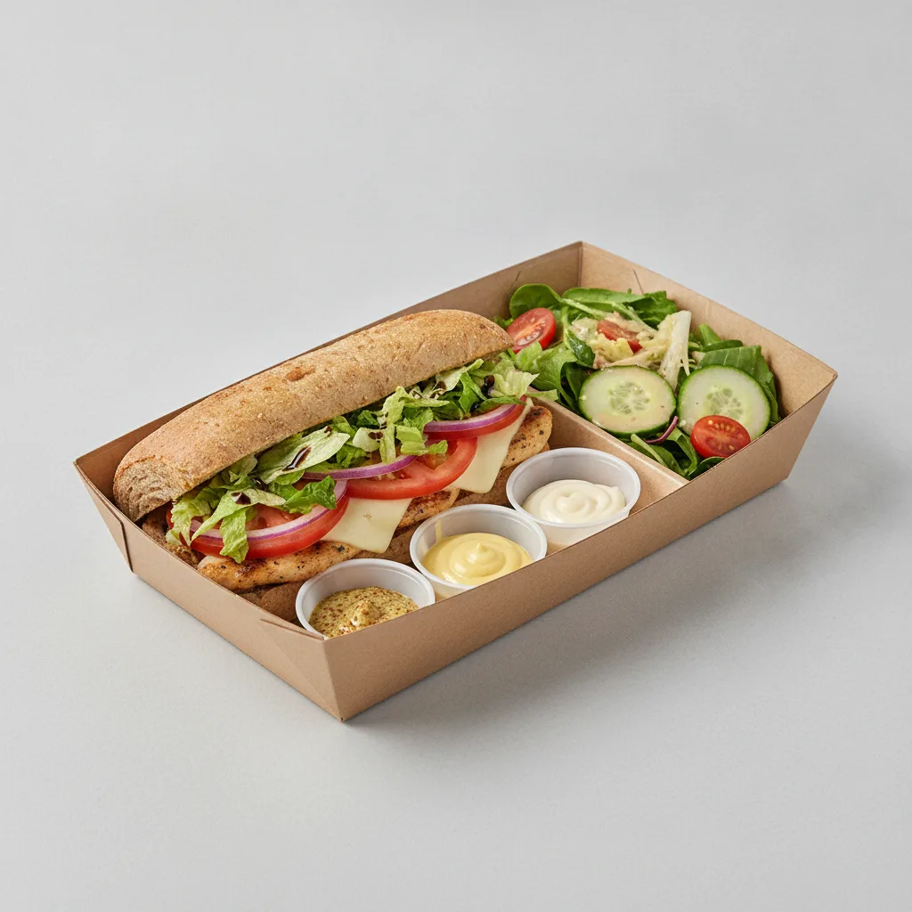 Standard Rookie Box Lunch - Grilled Chicken with Wheat Bread and Side Salad