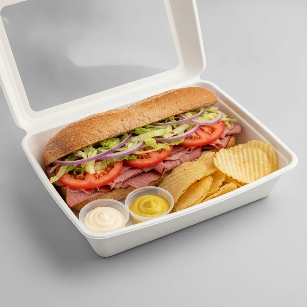 Standard Rookie Box Lunch - Pastrami with Wheat Bread and Chips