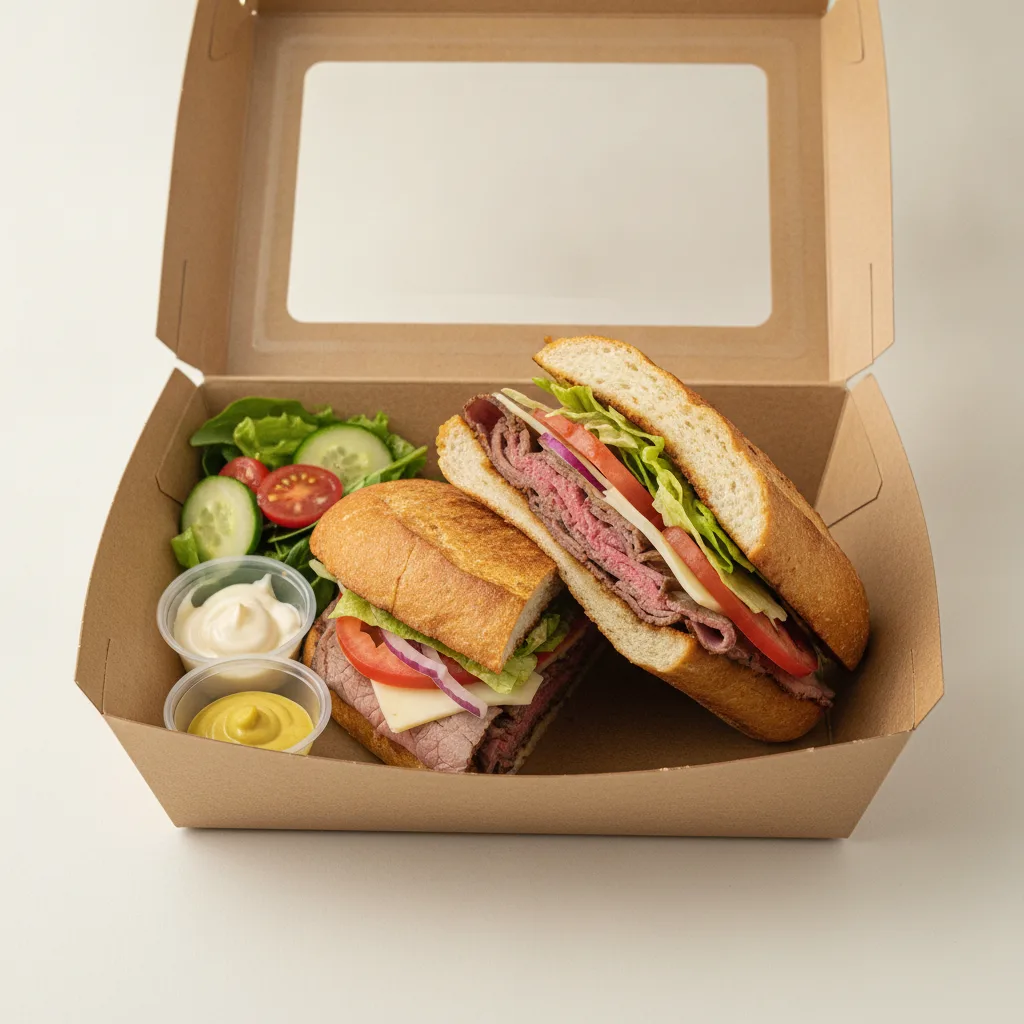 Standard Rookie Box Lunch - Roast Beef, Gluten Free and Side Salad