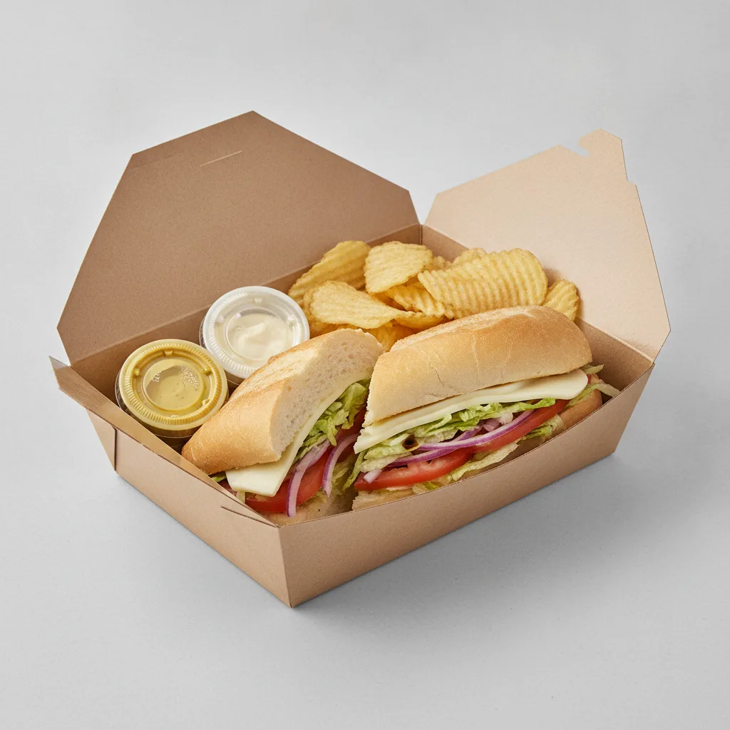 Standard Rookie Box Lunch - Veggie with White Bread and Chips