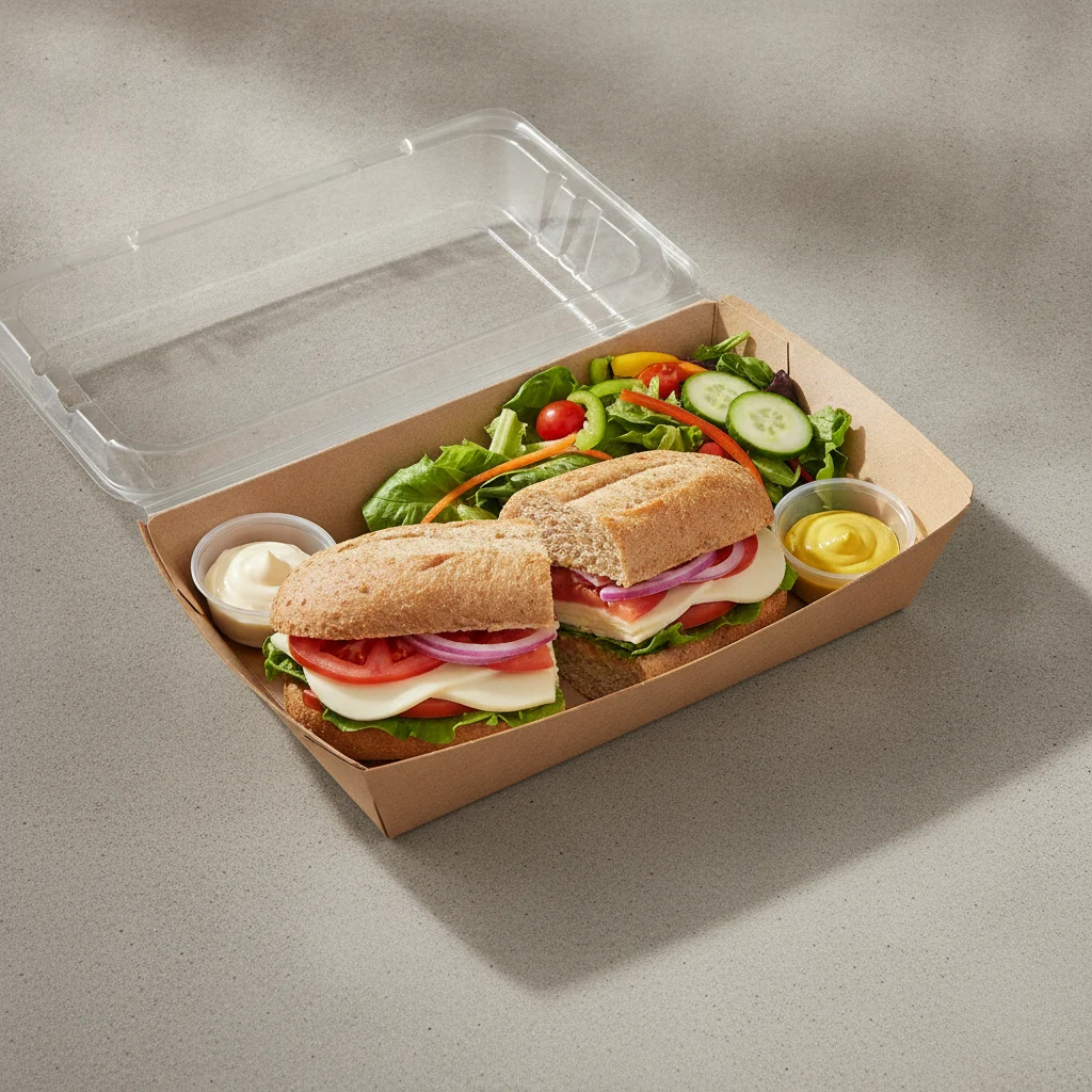 Standard Rookie Box Lunch - Veggie with Wheat Bread and Side Salad