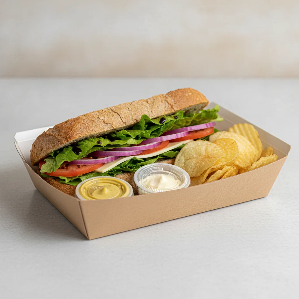 Standard Rookie Box Lunch - Veggie, Gluten Free Bread and Chips