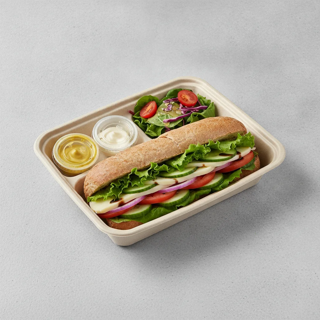 Veggie Rookie Box Lunch - Wheat Bread and Side Salad