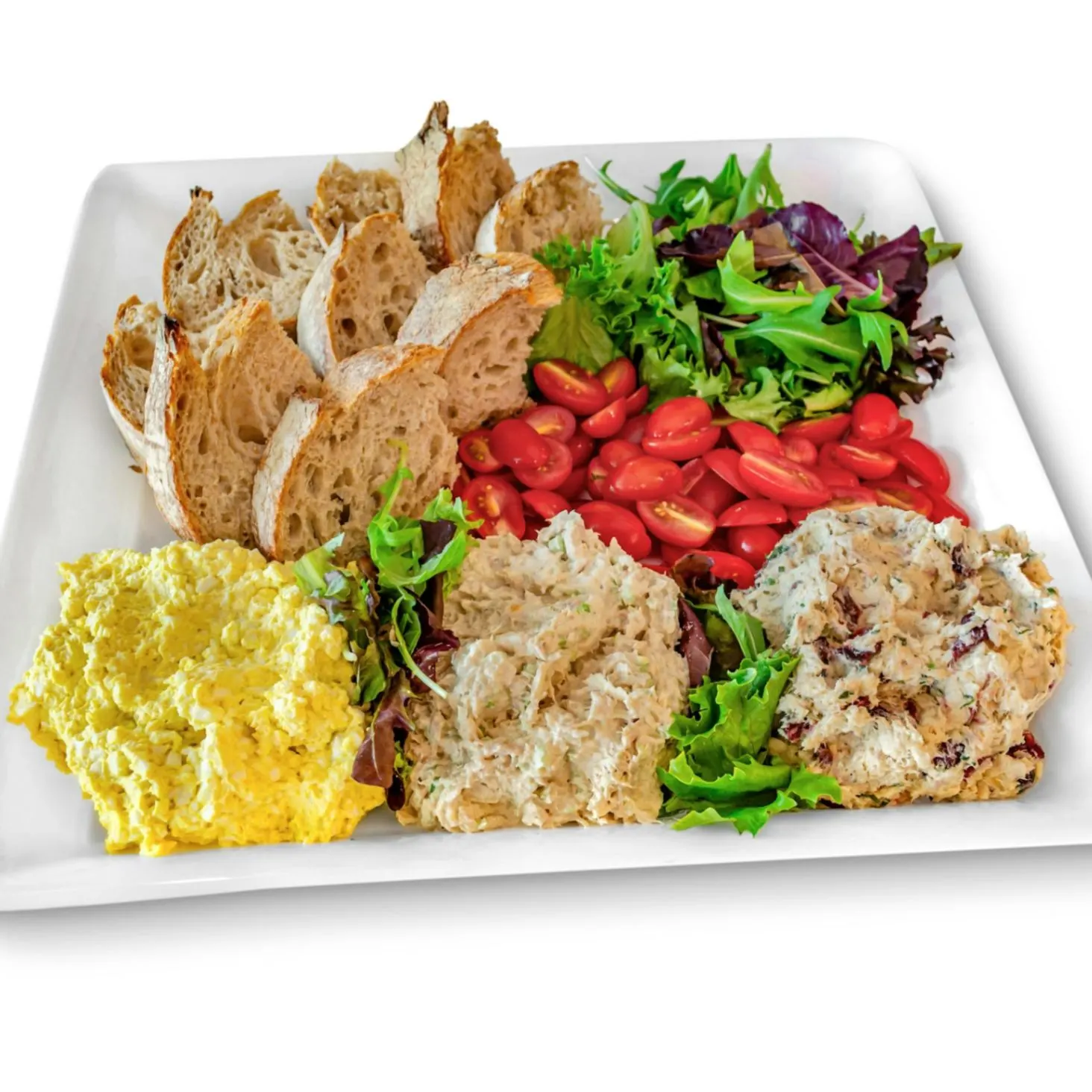 Trio Platter, Chipotle Ranch, Sourdough