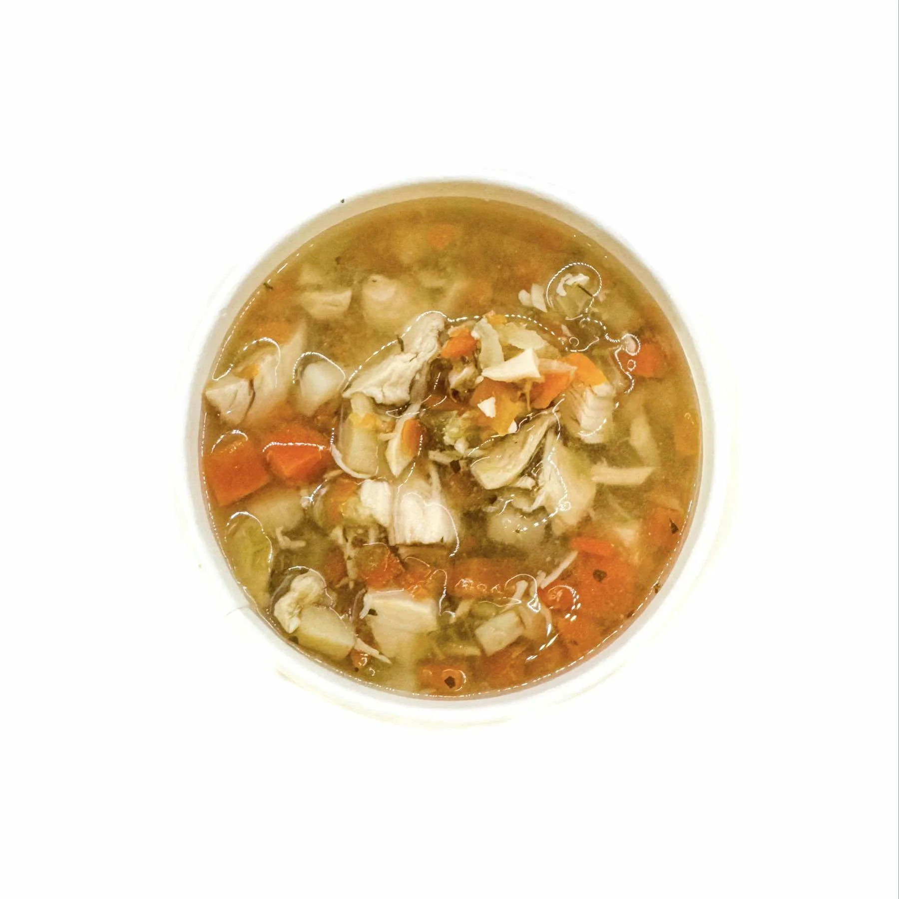 Chicken Vegetable Soup - Zoodles - Sourdough Bread