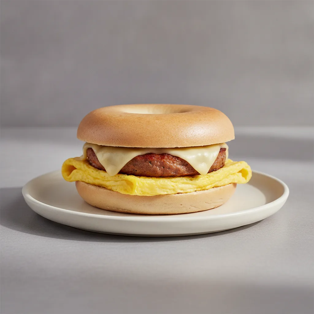 SausageEggAndCheese Sandwich on Gluten Free Bagel SausageEggAndCheese Sandwich on Gluten Free Bagel