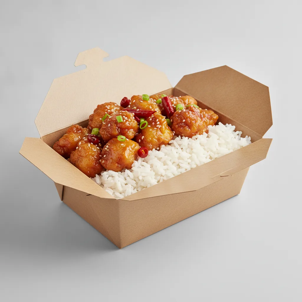 Individual General Tso's Chicken with Rice Boxed Lunch Individual General Tso's Chicken with Rice Boxed Lunch