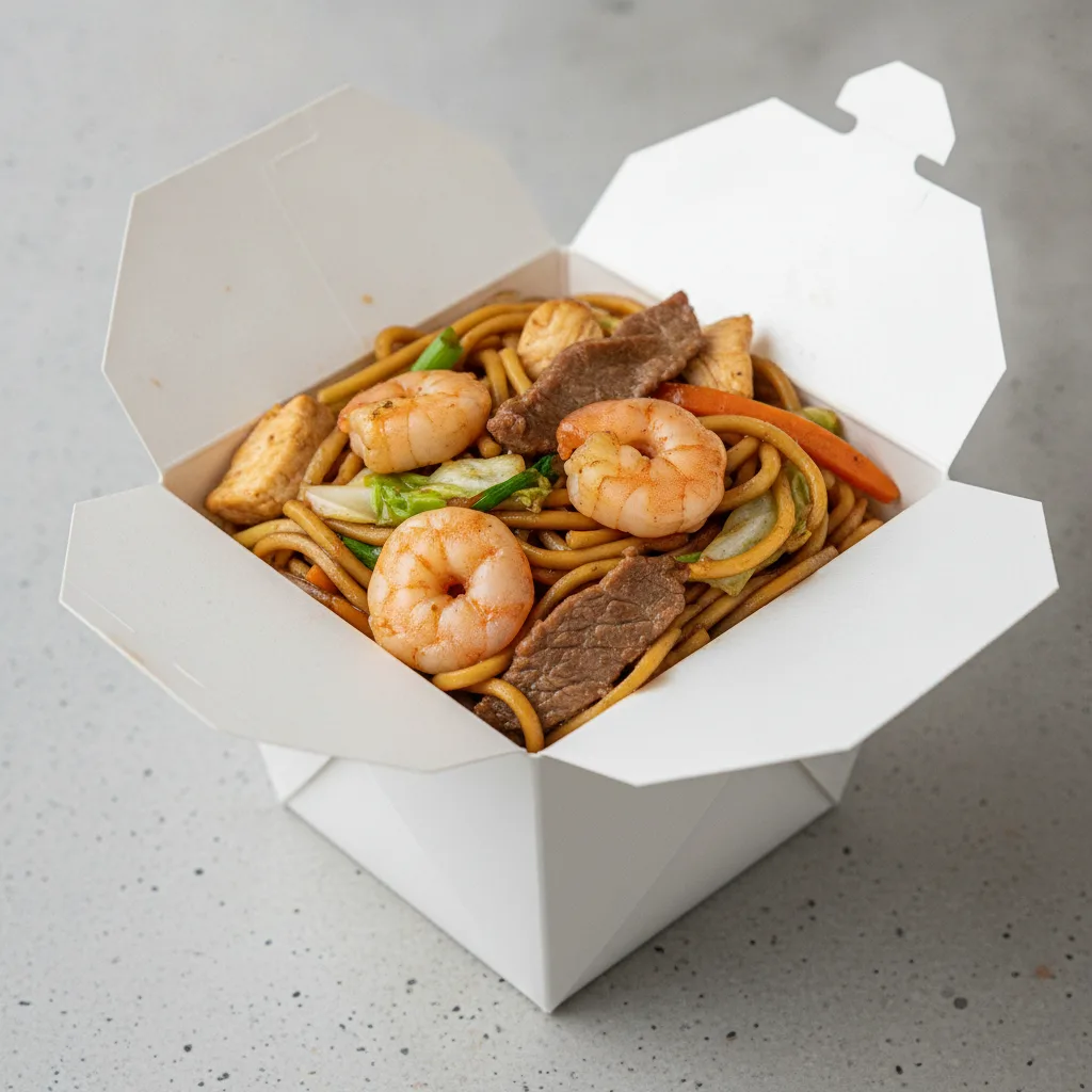 Individual Combination Lo Mein Boxed Lunch Individual Combination Lo Mein Boxed Lunch