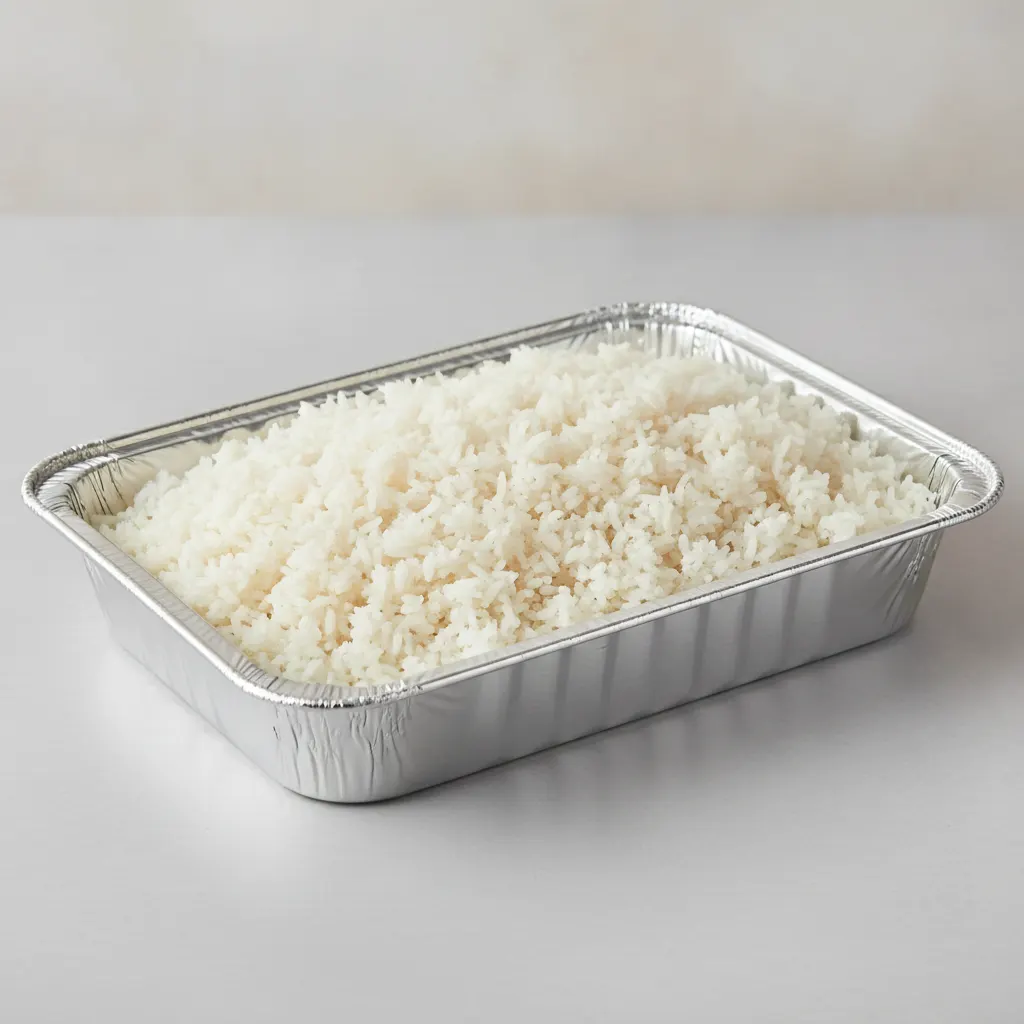 Steamed White Rice Party Tray Steamed White Rice Party Tray