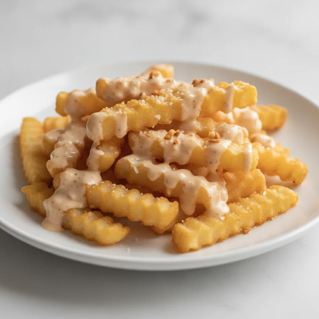 Seasoned Fries - Garlic Parmesan Hot Sauce