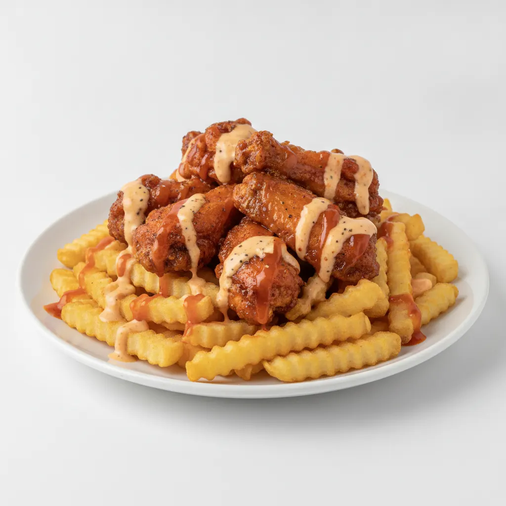 Chicken Cajun Ranch Fries - Sweet and Sassy