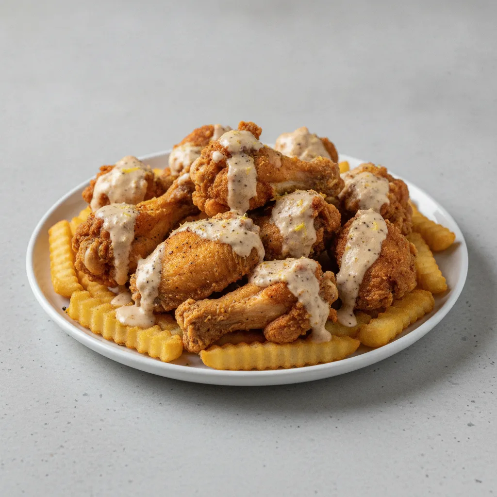 Chicken Cajun Ranch Fries - Mild Lemon Pepper