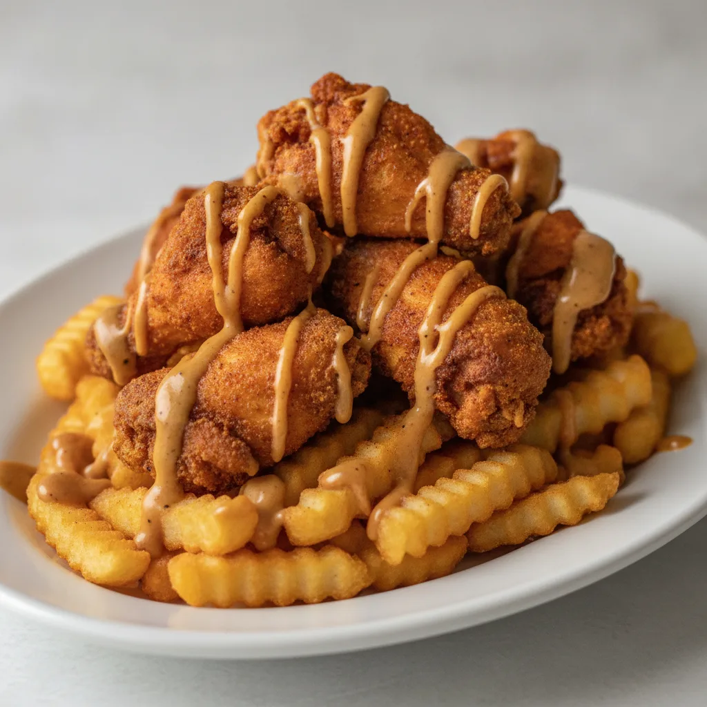 Chicken Cajun Ranch Fries - Sassy Jerk Sauce