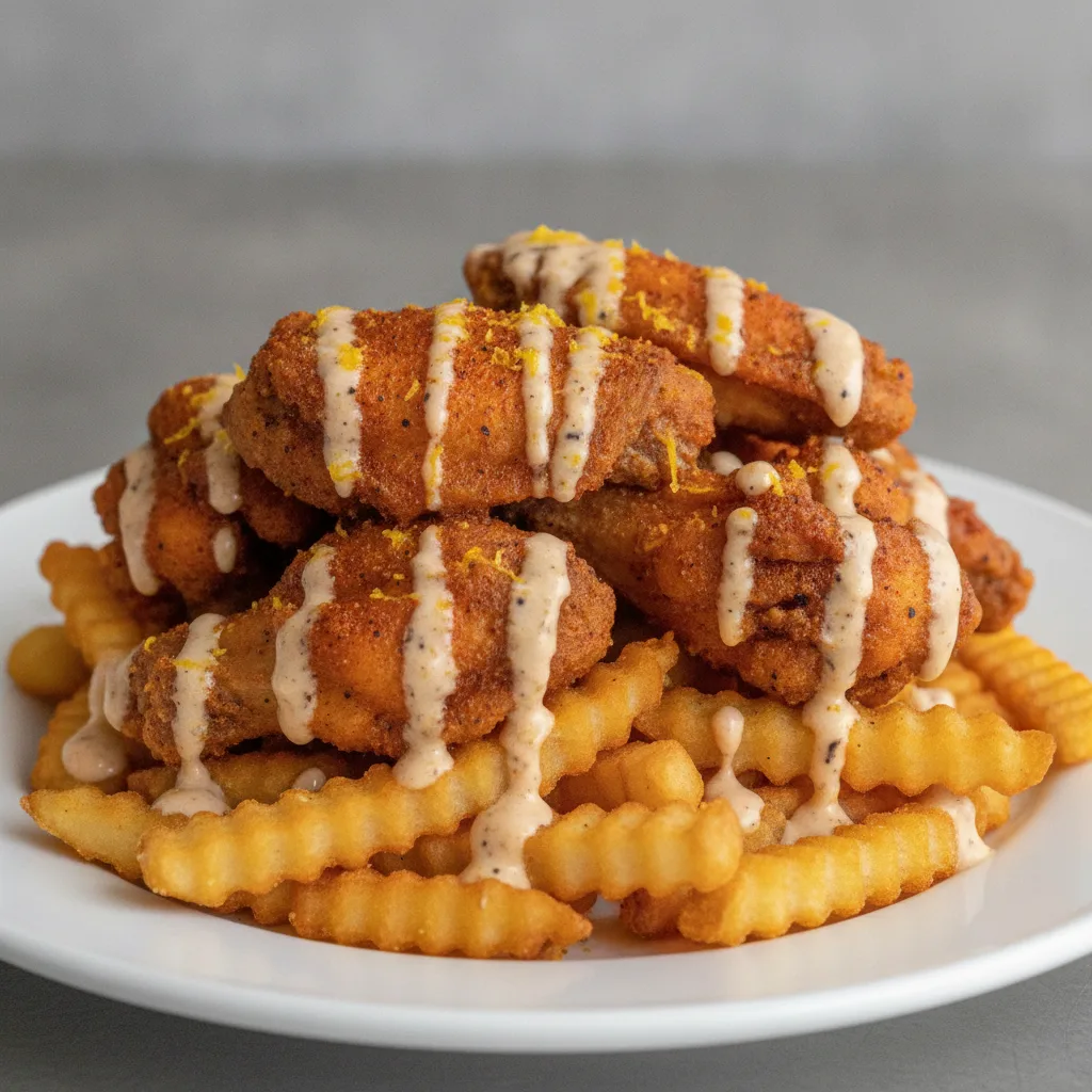 Chicken Cajun Ranch Fries - Sassy Jerk Lemon Pepper