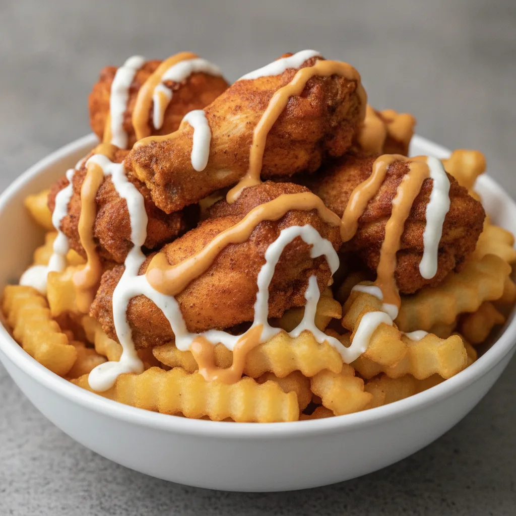 Chicken Cajun Ranch Fries - Awesome Sauce