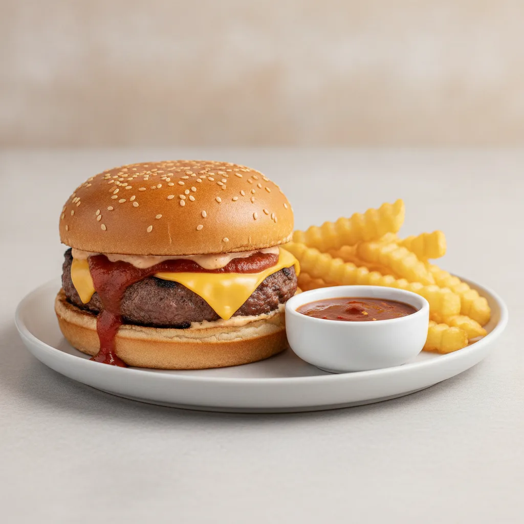 Angus Cheeseburger - Sassy Jerk Sauce