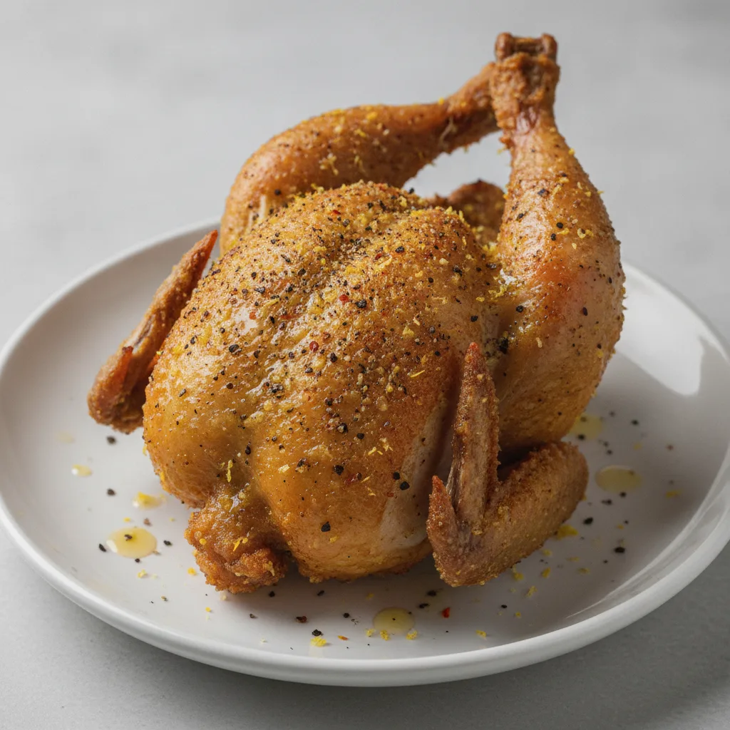 Deep-Fried Cornish Hen - Hot Lemon Pepper