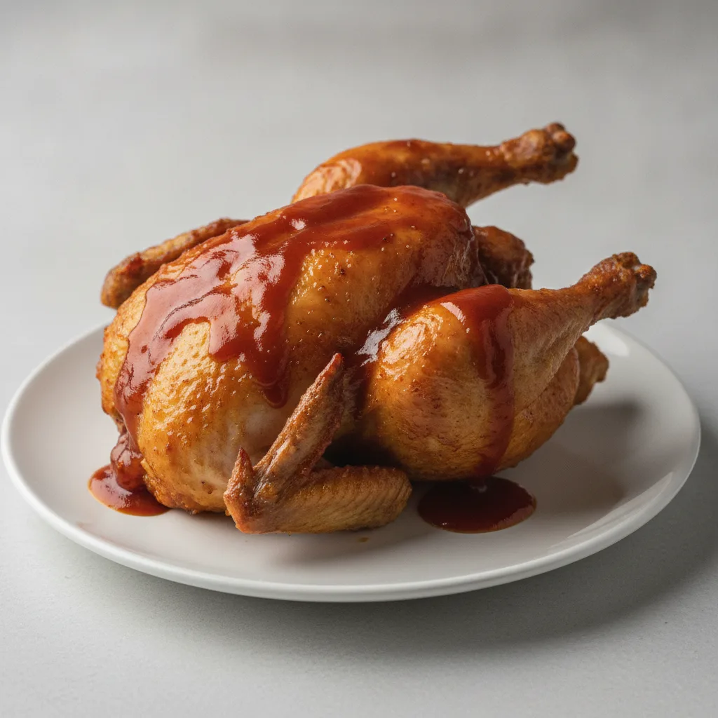 Deep-Fried Cornish Hen - BBQ Sauce