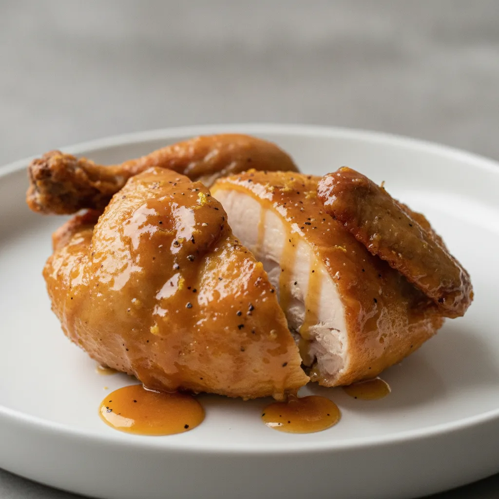 Deep-Fried Cornish Hen - BBQ Lemon Pepper Sauce