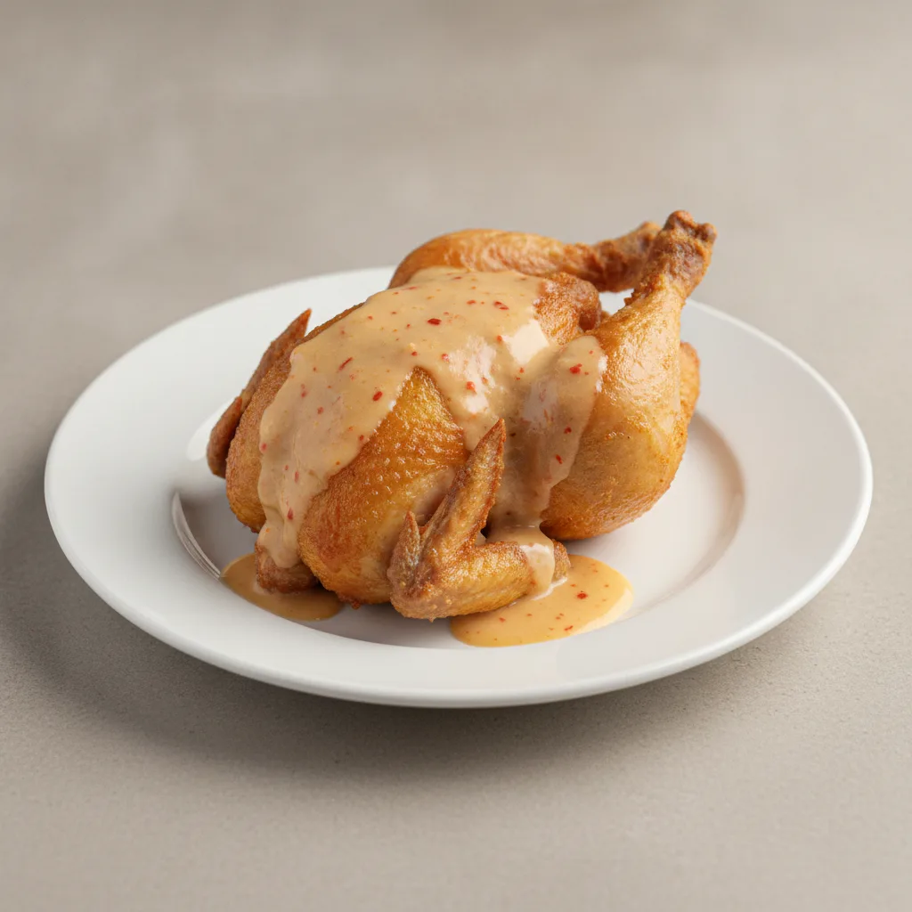 Deep-Fried Cornish Hen - Mild Sauce