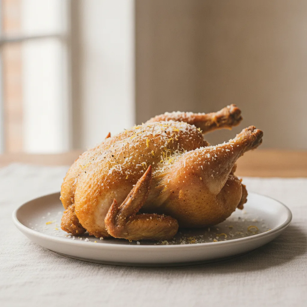 Deep-Fried Cornish Hen - Garlic Parmesan Lemon Pepper