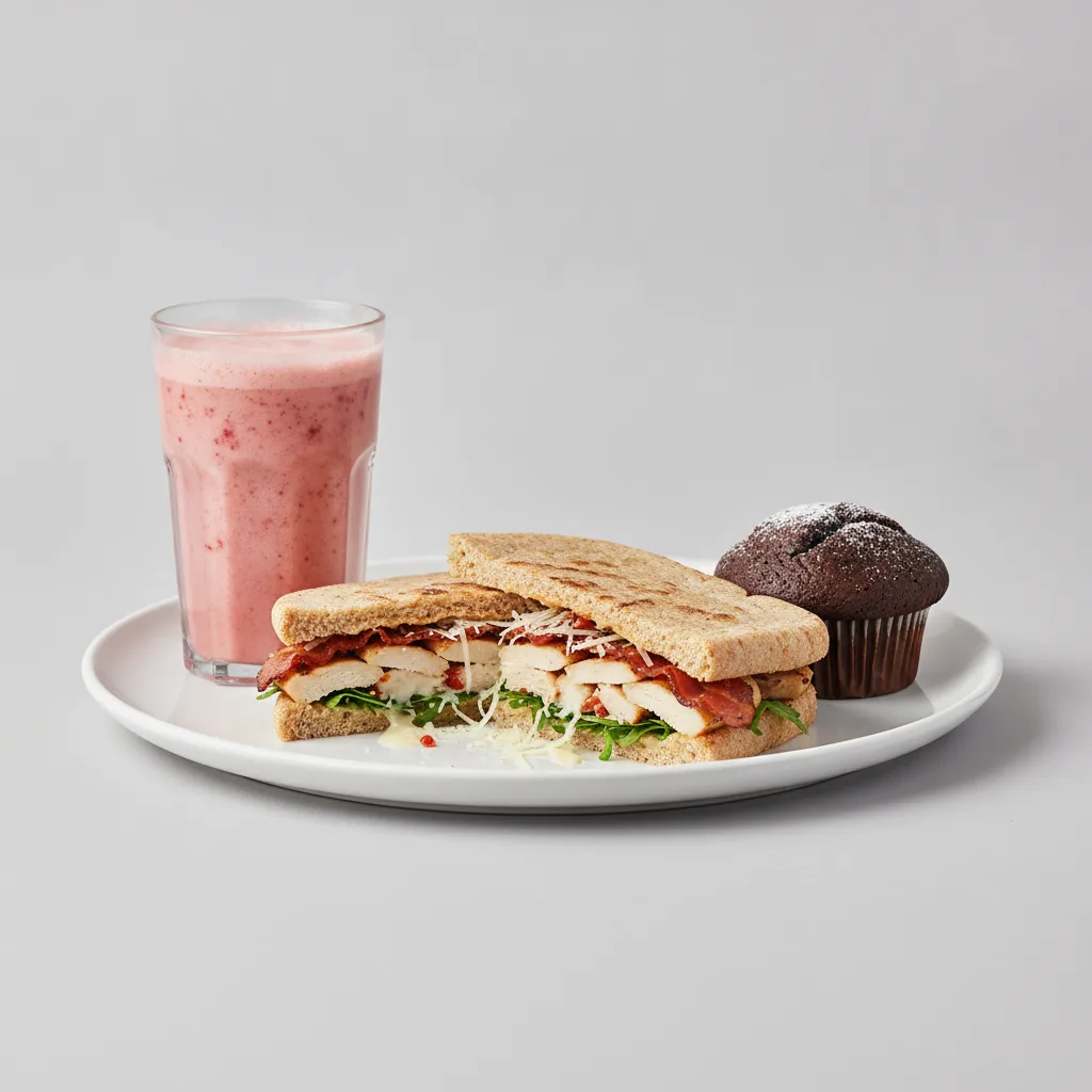 The Ultimate JOE Trio — JOE's Spicy Caesar, Power Shake, Chocolate Muffin The Ultimate JOE Trio — JOE's Spicy Caesar, Power Shake, Chocolate Muffin