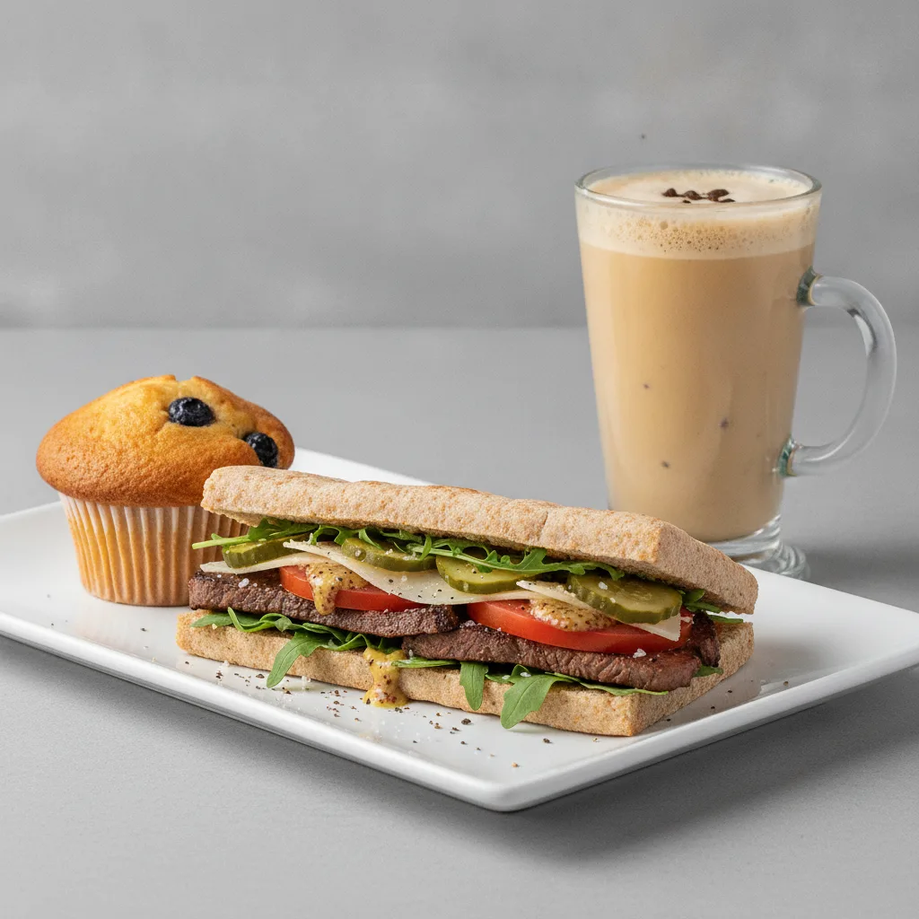 The Ultimate JOE Trio — The Steak, Coffee Shake, Blueberry Muffin The Ultimate JOE Trio — The Steak, Coffee Shake, Blueberry Muffin