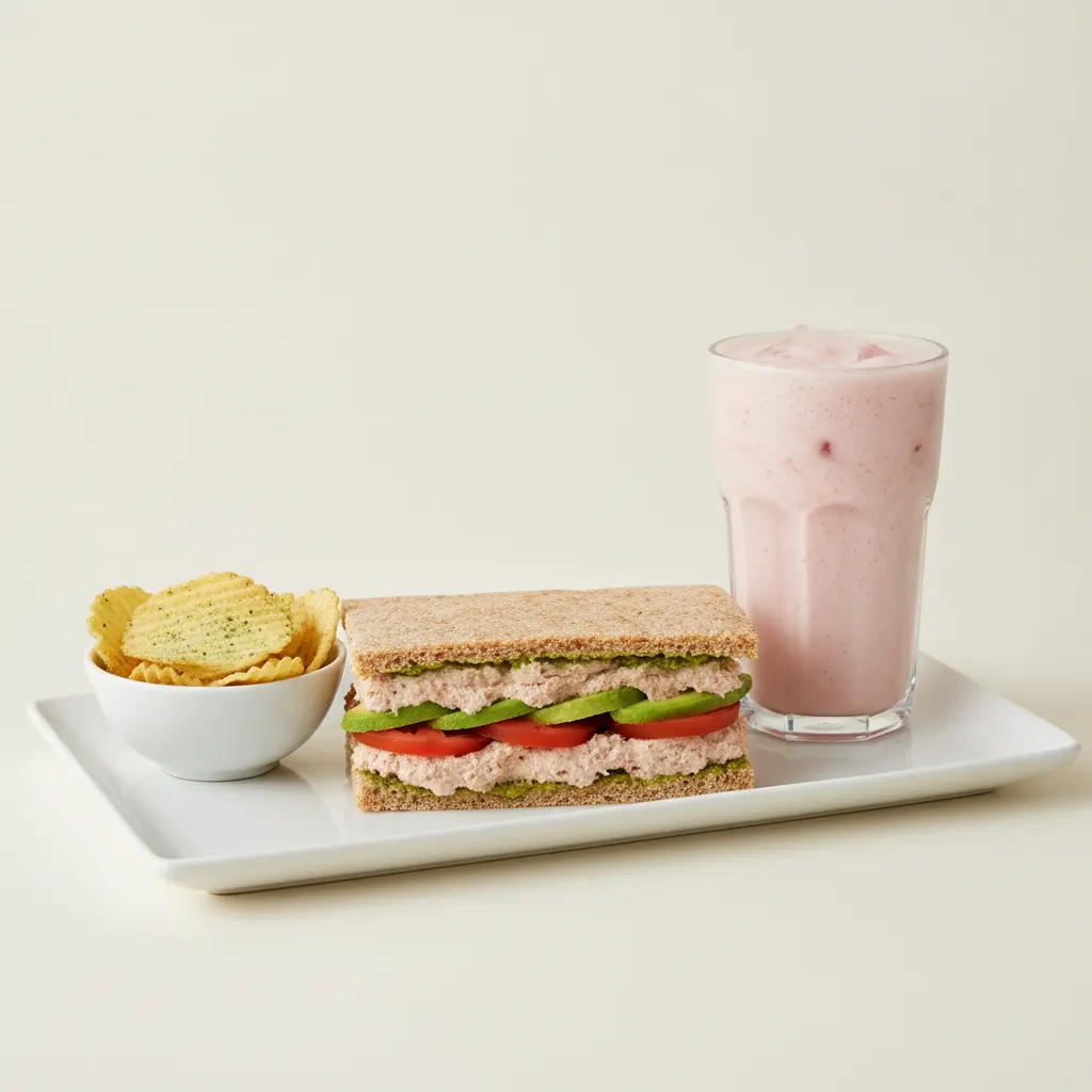 The Ultimate JOE Trio — Tunacado Sandwich, Power Shake, JOE's Protein Chips The Ultimate JOE Trio — Tunacado Sandwich, Power Shake, JOE's Protein Chips