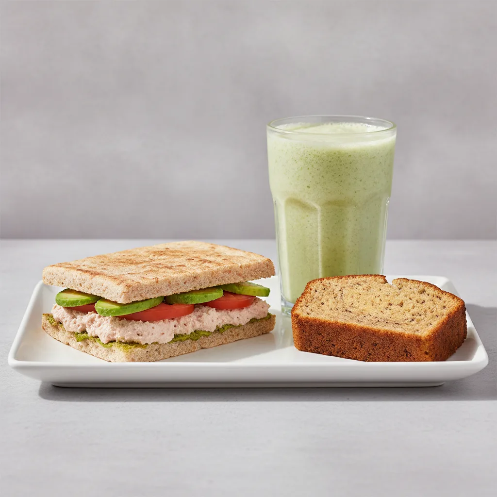 The Ultimate JOE Trio — Tunacado Sandwich, Green Sport, Banana Bread The Ultimate JOE Trio — Tunacado Sandwich, Green Sport, Banana Bread
