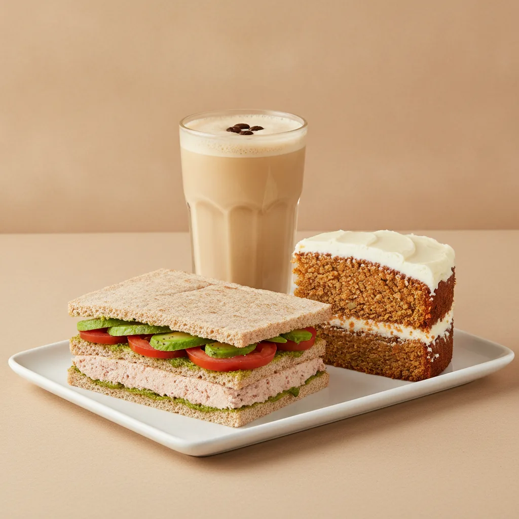 The Ultimate JOE Trio — Tunacado Sandwich, Coffee Shake, Carrot Cake The Ultimate JOE Trio — Tunacado Sandwich, Coffee Shake, Carrot Cake