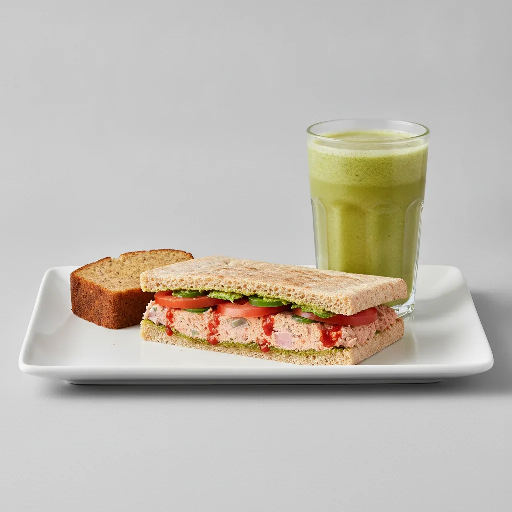 The Ultimate JOE Trio — Spicy Tuna Sandwich, Green Sport, Banana Bread The Ultimate JOE Trio — Spicy Tuna Sandwich, Green Sport, Banana Bread