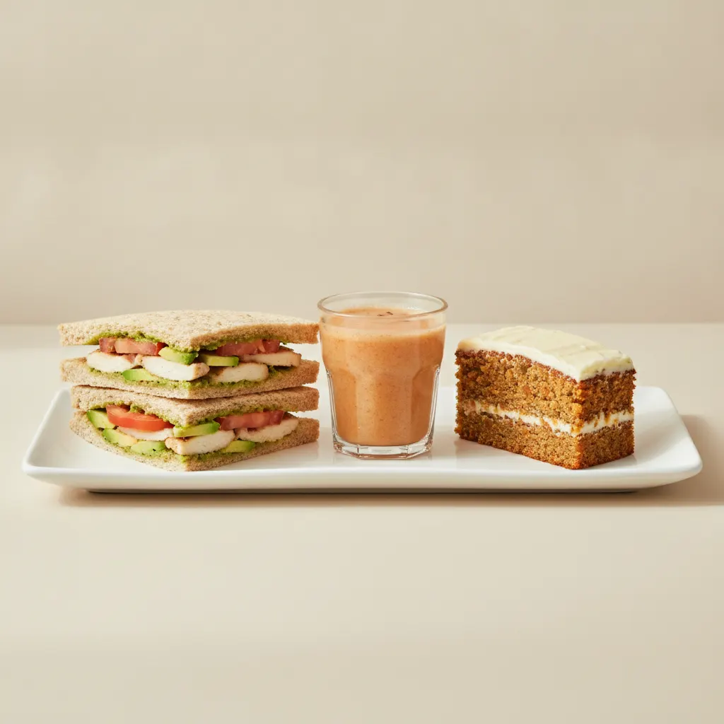 The Ultimate JOE Trio — JOE's Club Sandwich, Pick Me Up, Carrot Cake The Ultimate JOE Trio — JOE's Club Sandwich, Pick Me Up, Carrot Cake