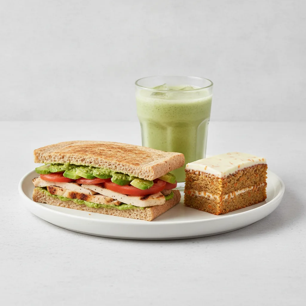 The Ultimate JOE Trio — JOE's Club Sandwich, Green Tonic, Carrot Cake The Ultimate JOE Trio — JOE's Club Sandwich, Green Tonic, Carrot Cake