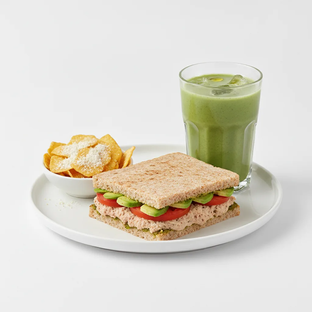 The Ultimate JOE Trio — Tunacado Sandwich, Green Tonic, JOE's Protein Chips The Ultimate JOE Trio — Tunacado Sandwich, Green Tonic, JOE's Protein Chips