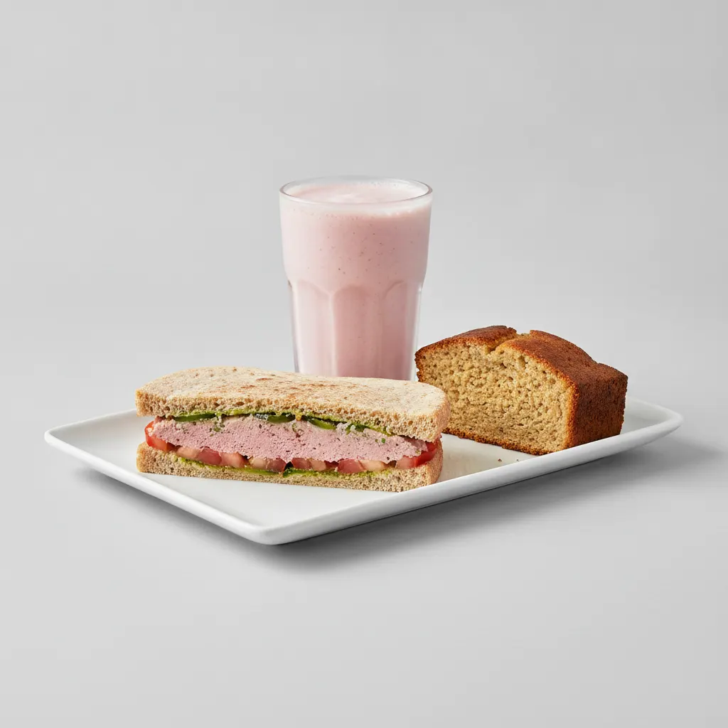 The Ultimate JOE Trio — Spicy Tuna Sandwich, Power Shake, Banana Bread The Ultimate JOE Trio — Spicy Tuna Sandwich, Power Shake, Banana Bread