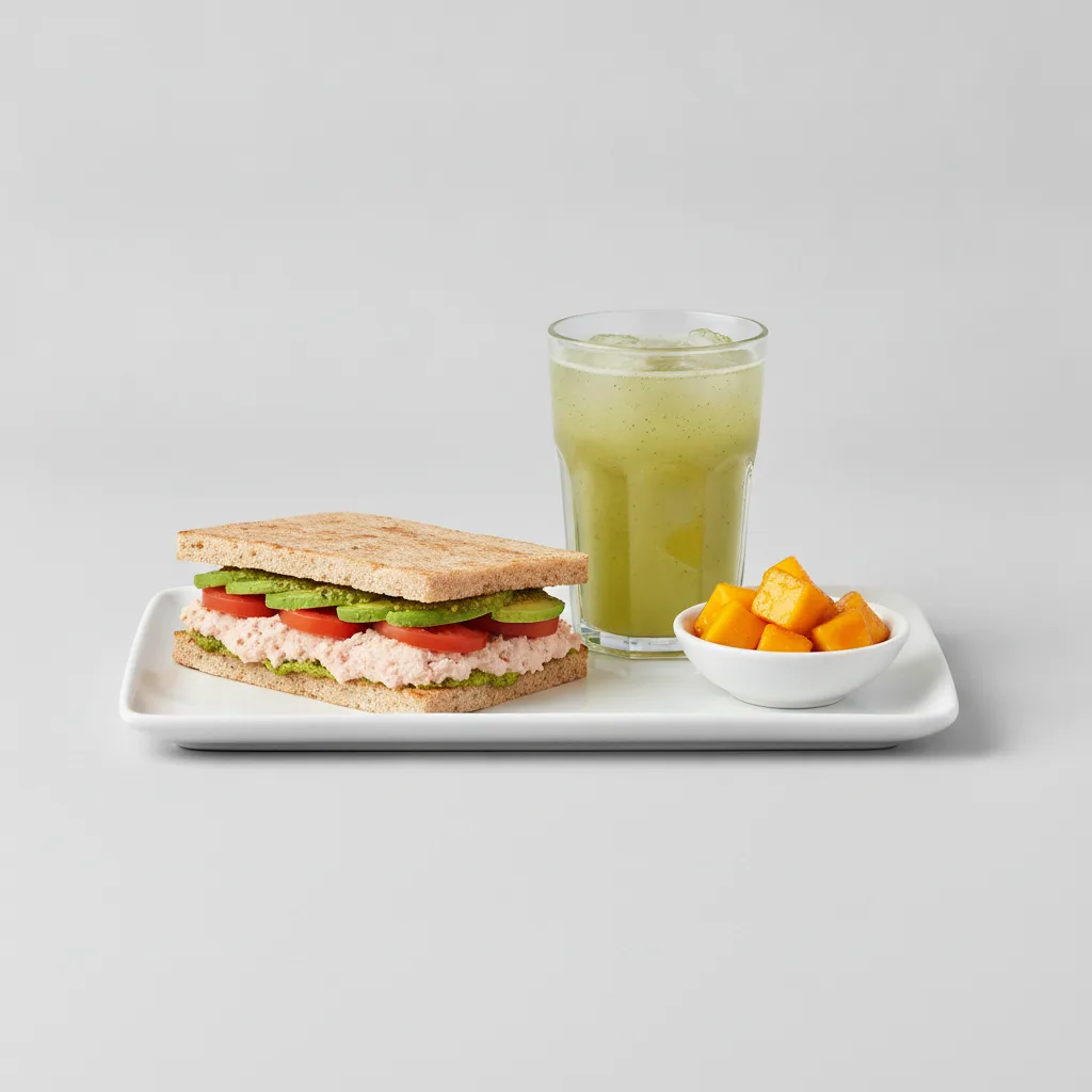The Ultimate JOE Trio — Tunacado Sandwich, Green Sport, Tangy Mango Bites The Ultimate JOE Trio — Tunacado Sandwich, Green Sport, Tangy Mango Bites