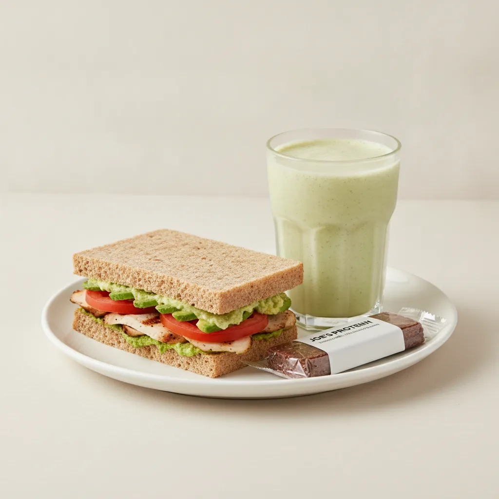 The Ultimate JOE Trio — JOE's Club Sandwich, Avo Shake, JOE's Protein Bar The Ultimate JOE Trio — JOE's Club Sandwich, Avo Shake, JOE's Protein Bar